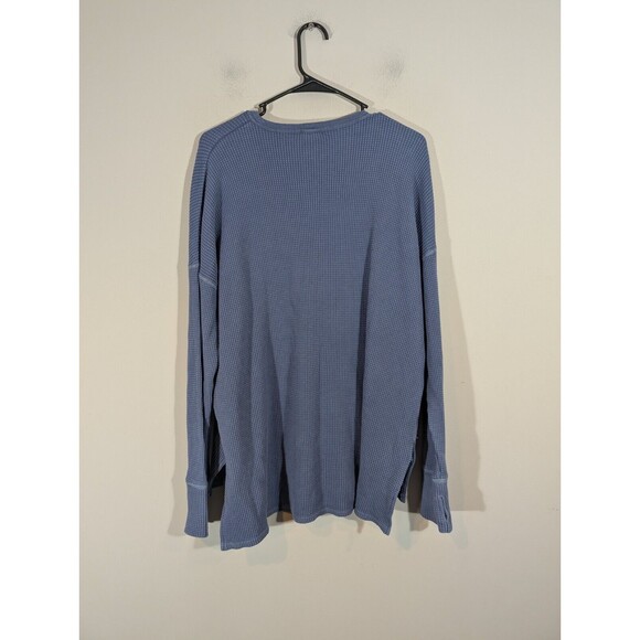 Blue Henley Women's Top - Picture 2 of 8